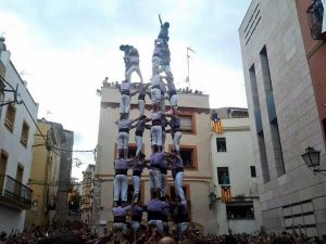 Nou de vuit completat per la Jove de Tarragona a El Catllar (foto: Colla Jove)