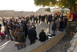 Acte d'homenatge a Géza Alföldy a l'Amfiteatre, l'1 de desembre de l'any passat (foto: José Carlos León)