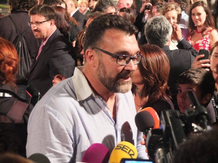 Jesús Monllaó el dia de l'estrena de la pel·lícula "Fill de Caín" al Teatre Tarragona (foto: Enric Garcia)