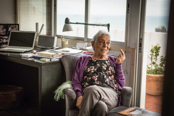 Maria Antònia Ferrer, de 89 anys, en un moment de l'entrevista amb el FET a TARRAGONA (foto: David Oliete) 