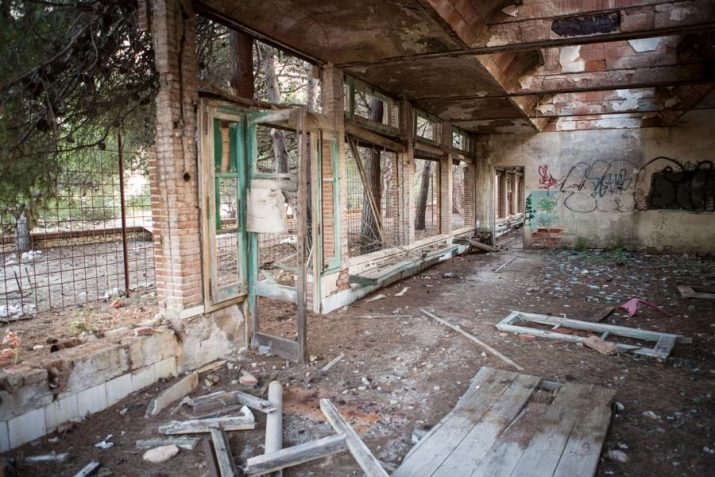 L'interior dels edificis presenten un estat ruinós. Foto: DAVID OLIETE