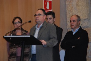 Jordi Ferrerons, productor executor de Lavínia, presenta el documental en presència de Begoña Floria,  Oriol Querol i Jordi Piqué
