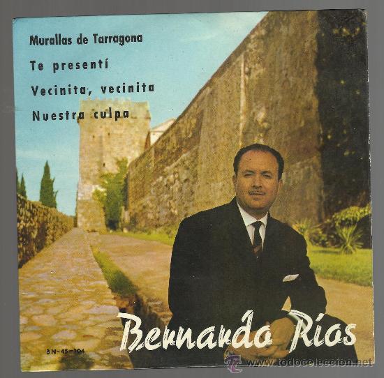 Portada del disc amb Bernardo Ríos al passeig Arqueològic de Tarragona, l'any 1965 