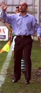 Luis César en la seva etapa a la banqueta del Racing de Ferrol. Foto:historiaracinguista