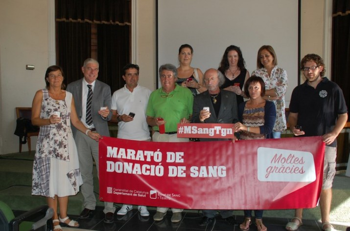 Presentació de la marató de donació de sang de Tarragona, l'any 2013 (foto: Ajuntament de Tarragona)