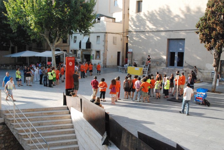 Domini públic a la plaça del Rei, estiu de 2012. Foto: CA