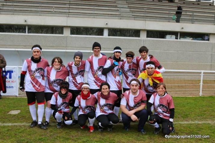 El conjunt tarragoní, participant al torneig de Quidditch, a Tolouse (França). 