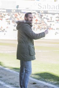 Vicente Moreno sempre intens a la banda. Foto:Júlia Abelló López