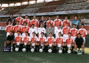 Plantilla de la temporada 96/97. Foto:Tinet