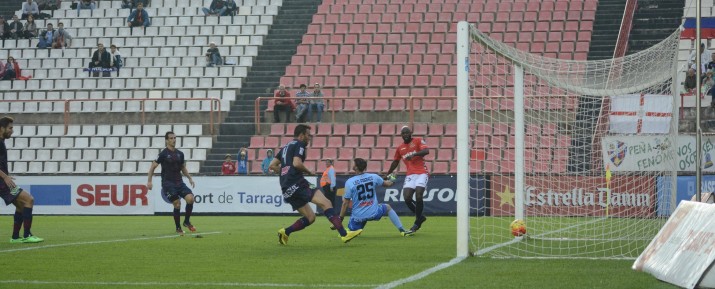 Emana ha fet el seu primer gol amb la samarreta del Nàstic. Nàstic 2 -SD Huesca 0.  Foto:Nàstic