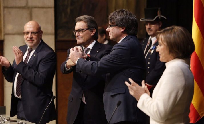 Presa de possessió de Carles Puigdemont com a president de la Generalitat (foto: Nació Digital) 