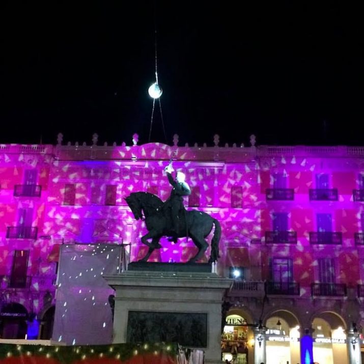 Imatge nadalenca a la plaça Prim de Reus (foto: cedida) 
