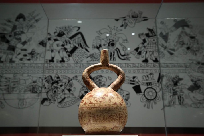 Imatge de l’exposició  “L’art mochica de l’antic Perú. Or, mites i rituals”. Font: CaixaFòrum