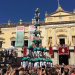 3 de 10 amb folre i manilles descarregat pels Castellers de Vilafranca (Foto: Santa Tecla TGN)